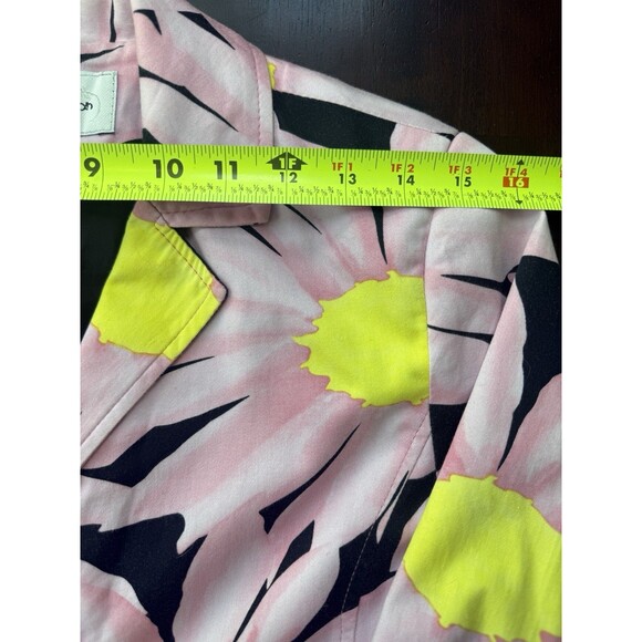 Mauricio Garzón Tailored Watercolor Floral Blazer Large Buttons Int. Pocket, 10 - Picture 7 of 10